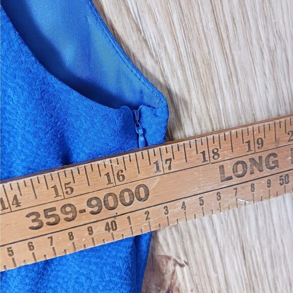 J.O.A Colbalt Blue Cut Out Sleeveless Fit Flare Dress Size Medium - Picture 7 of 8
